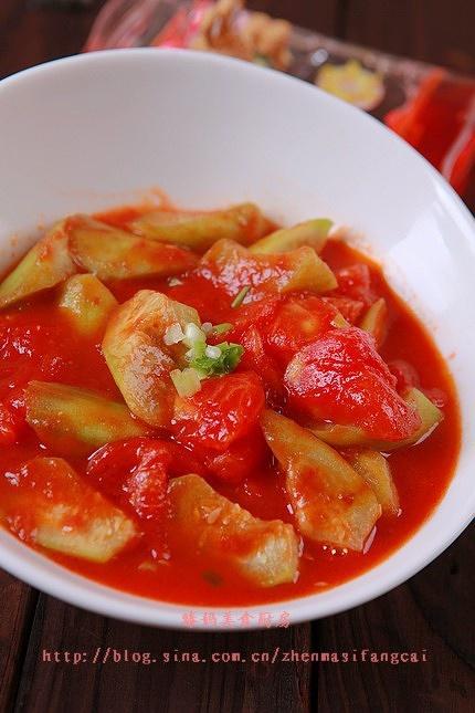 蕃茄炒丝瓜的做法