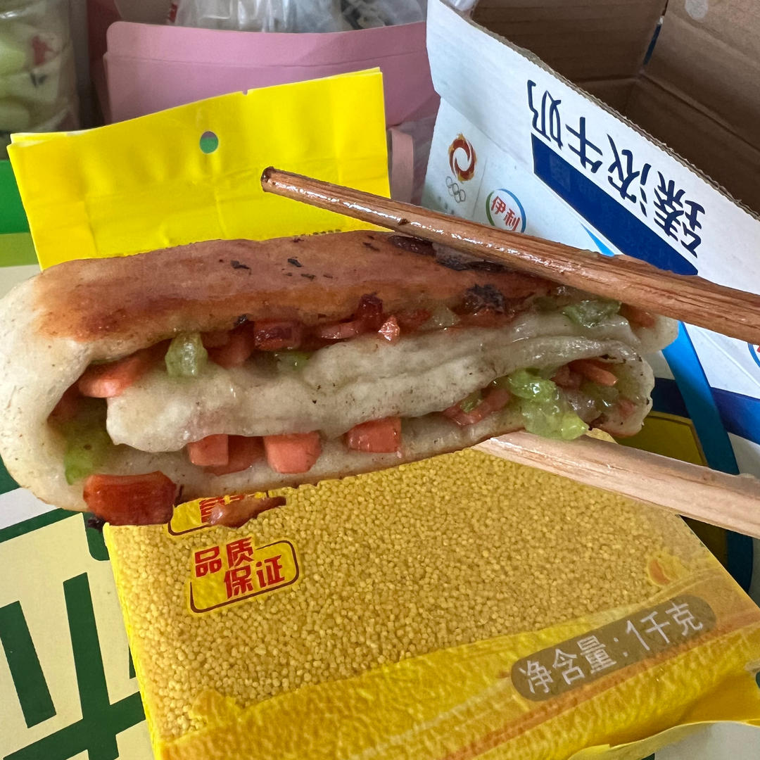 青椒火腿饼