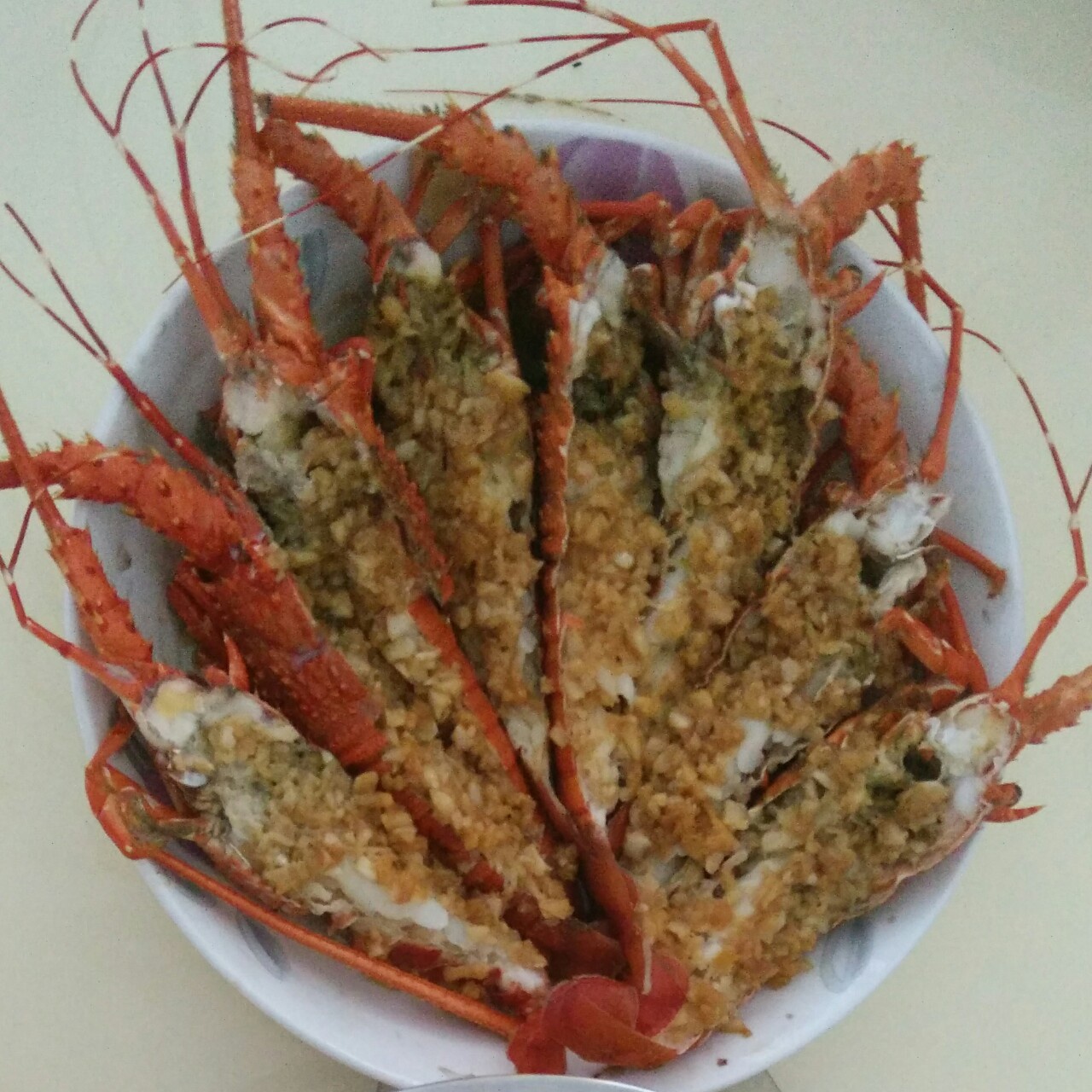 蒜蓉蒸龙虾