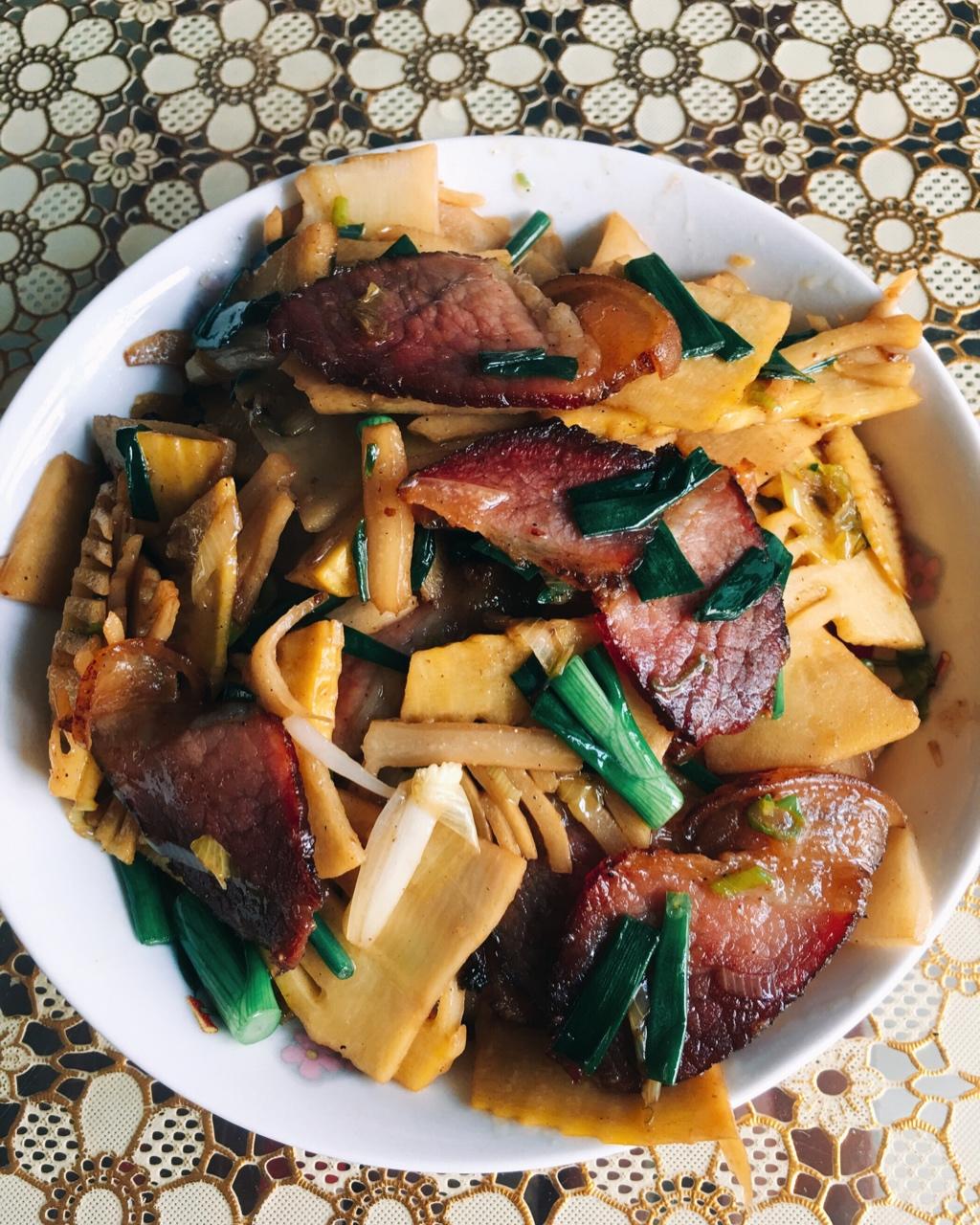 冬笋炒腊肉
