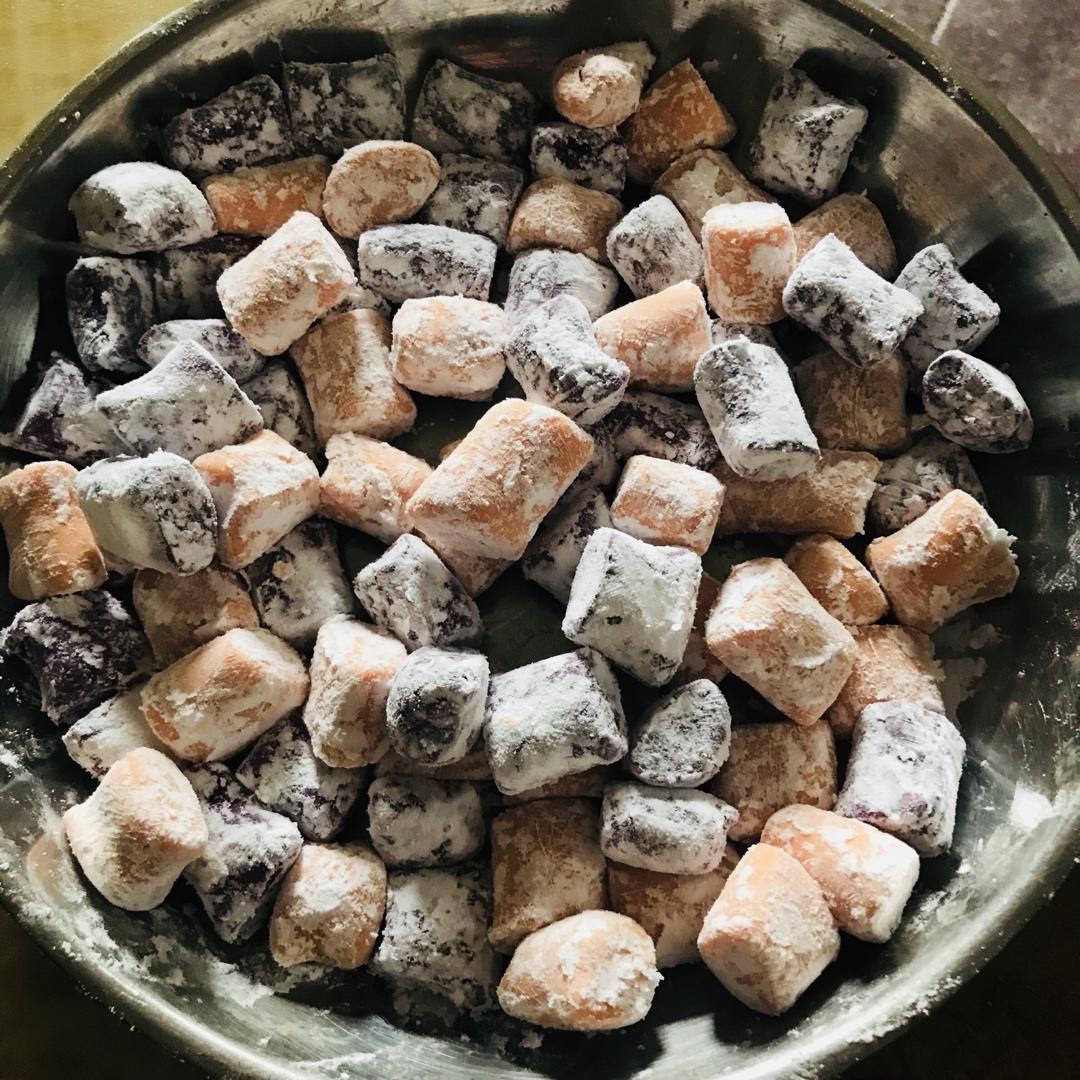 自制三色芋圆1⃣️（附上窍门详细比例）