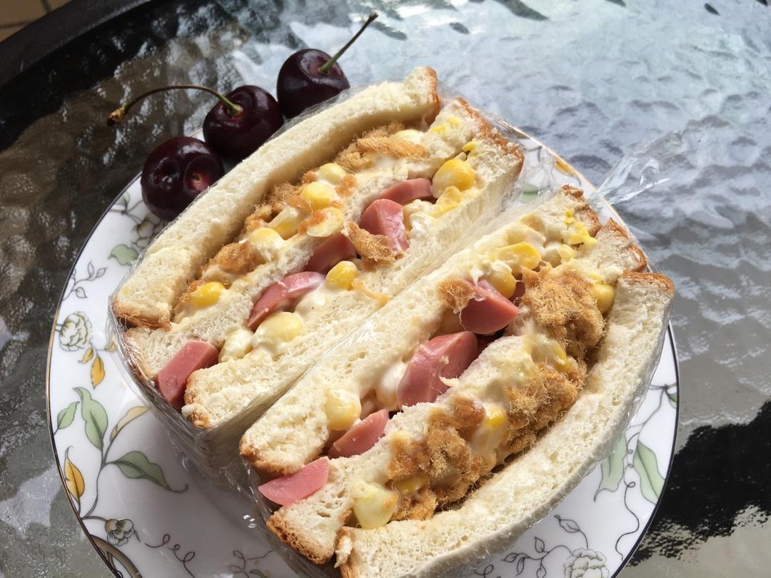 紫薯芋泥/鸡蛋肉松三明治大全🥪