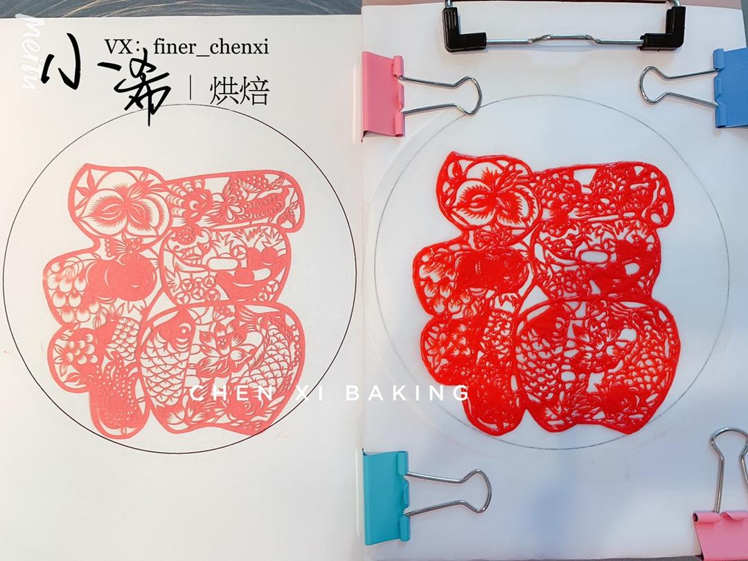 福字手绘蛋糕