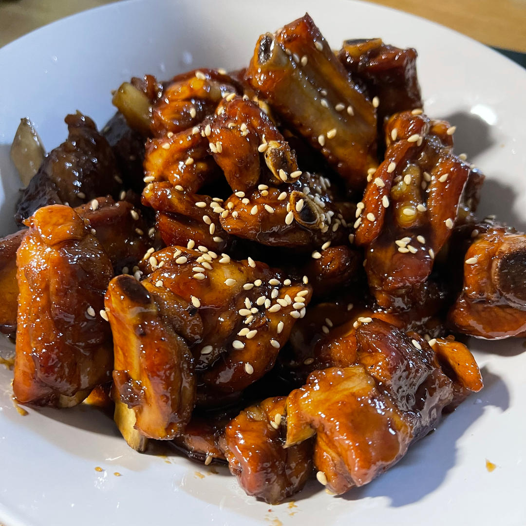 糖醋排骨/糖醋小排（不放油）（12345口诀做出正宗上海本帮）
