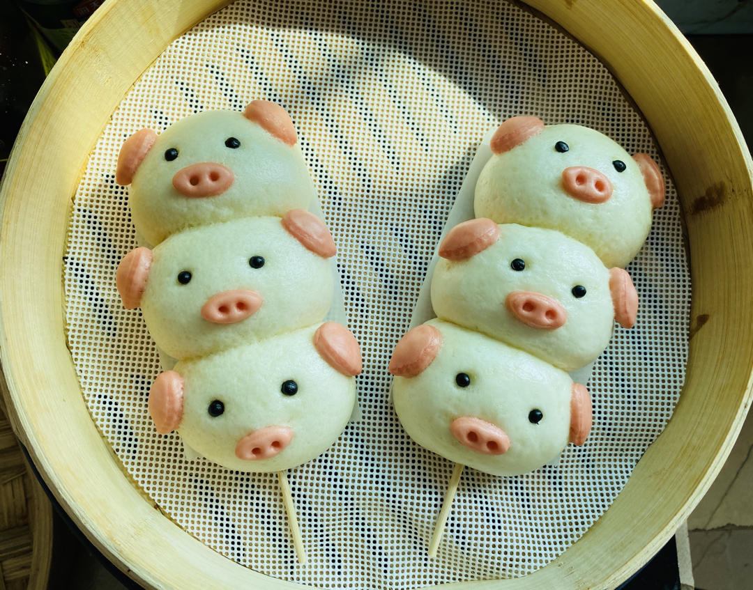 小猪卡通包卡通馒头