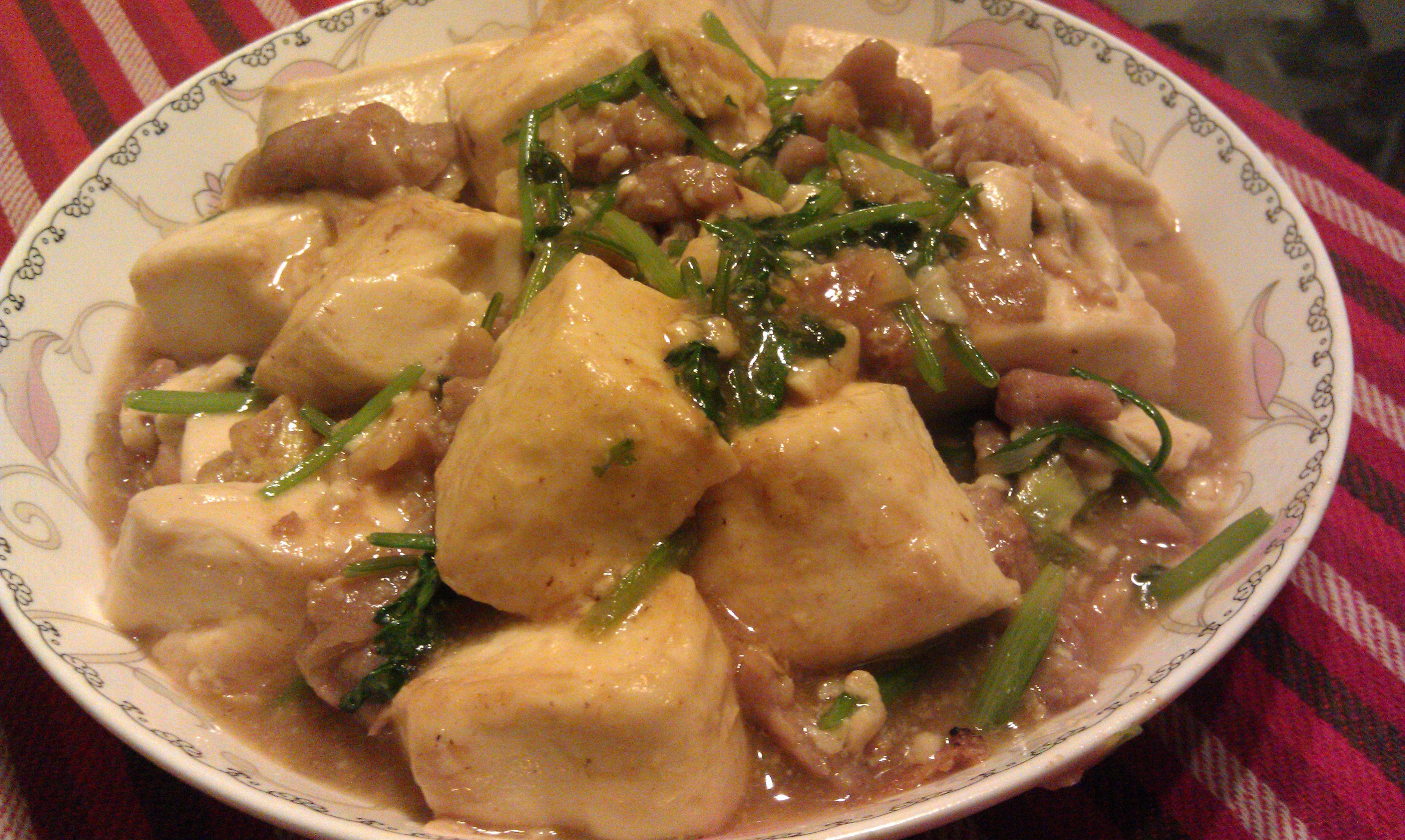 肉末烧豆腐