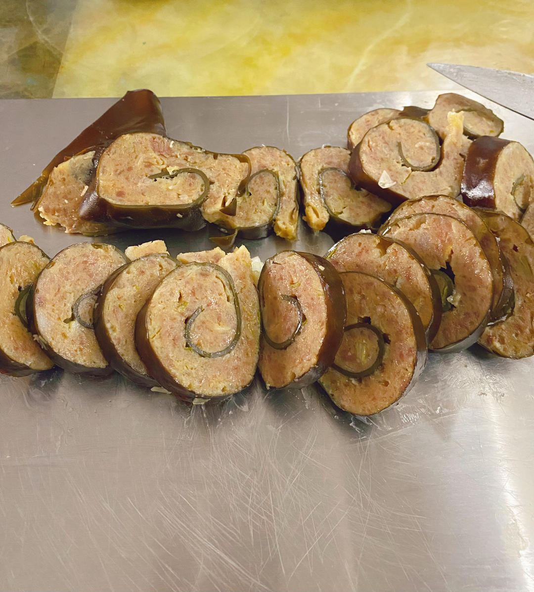 河南开封的扣碗之“卷煎”。