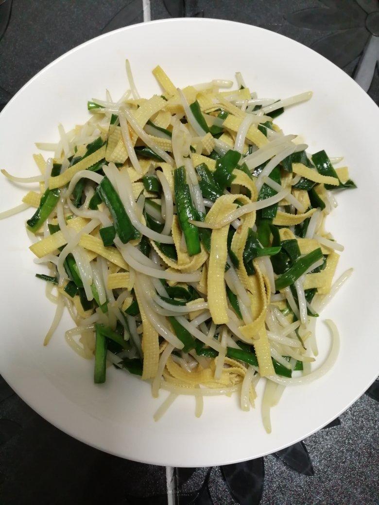 韭菜豆芽炒千张的全部作品