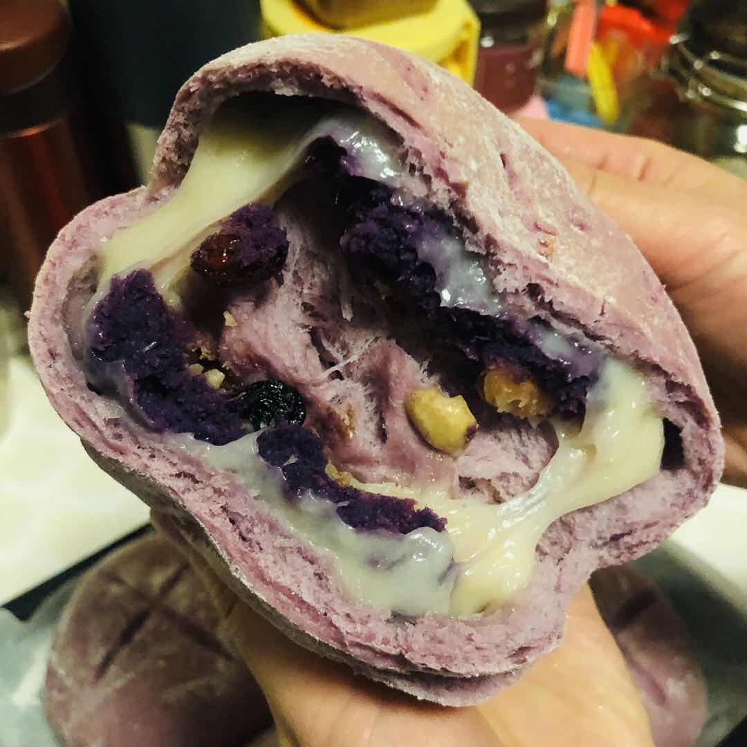 梦幻紫麻薯软欧包