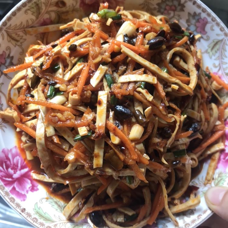 凉拌豆腐丝（看到首图保你馋）