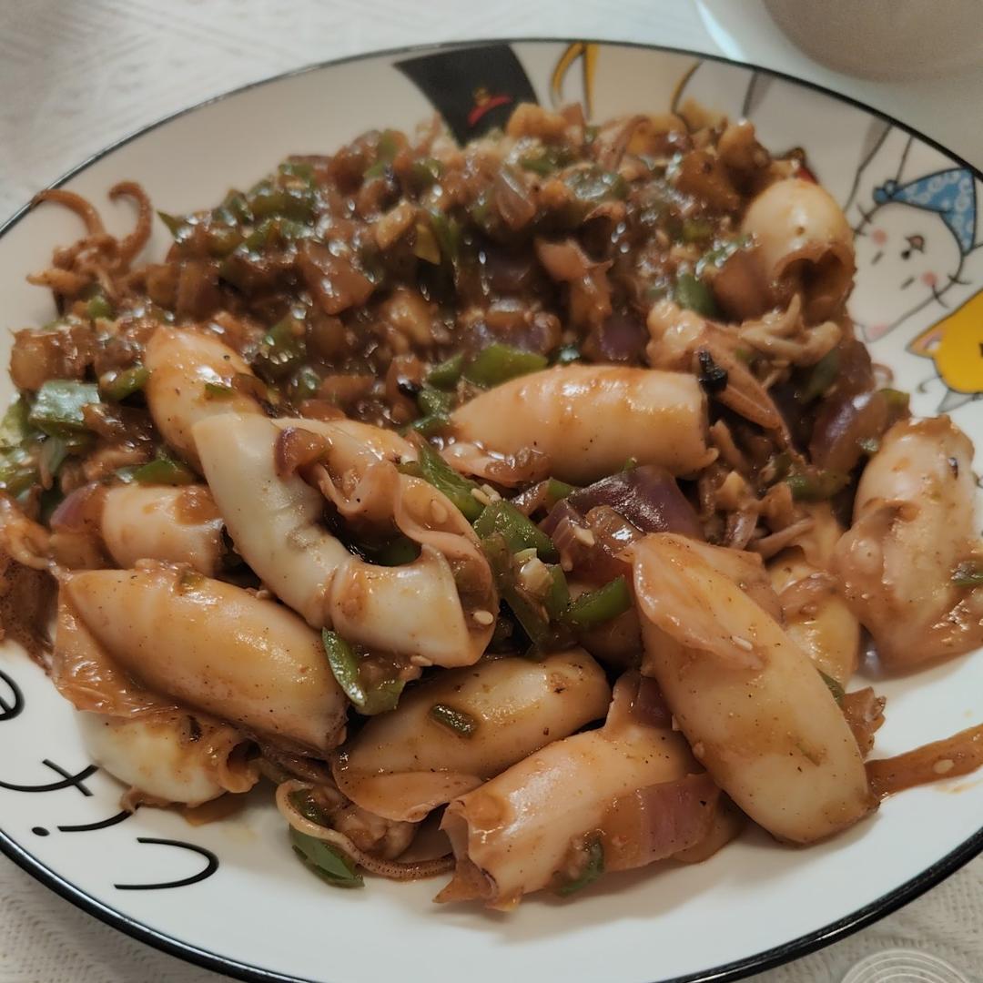 辣炒小管鱿鱼