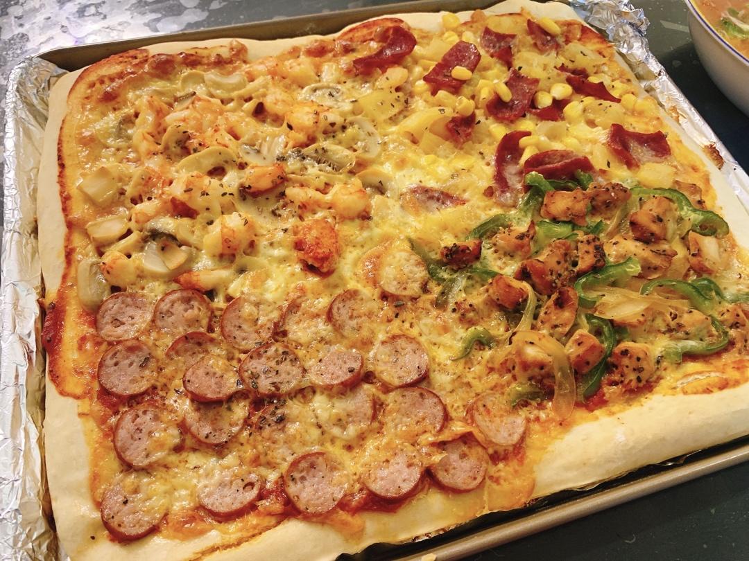 爱做饭的吃货amy做的四拼披萨