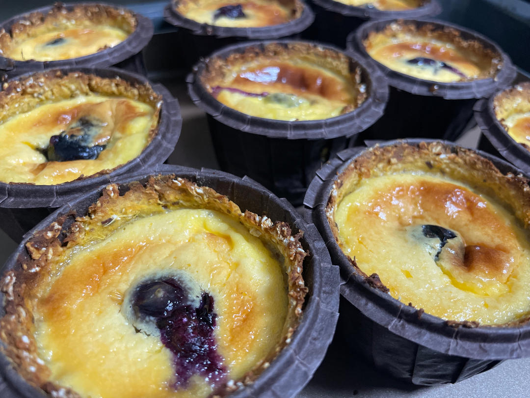 低脂甜品-0糖0油0厨艺的红薯燕麦蛋挞