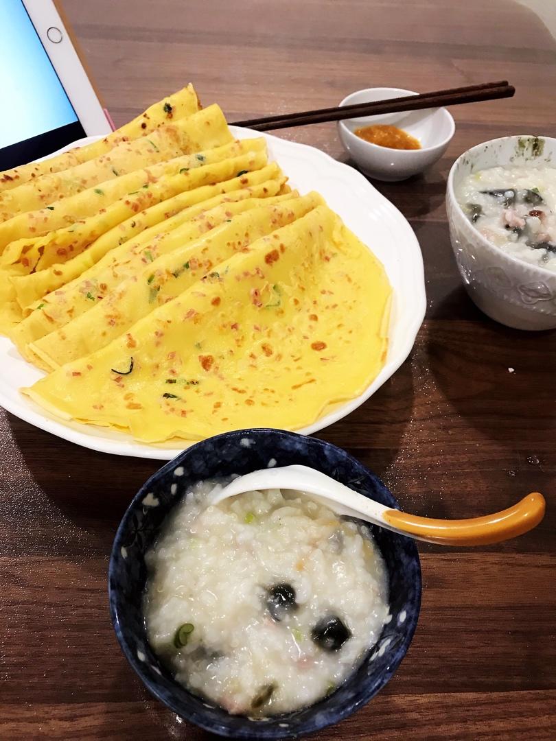 葱花鸡蛋饼