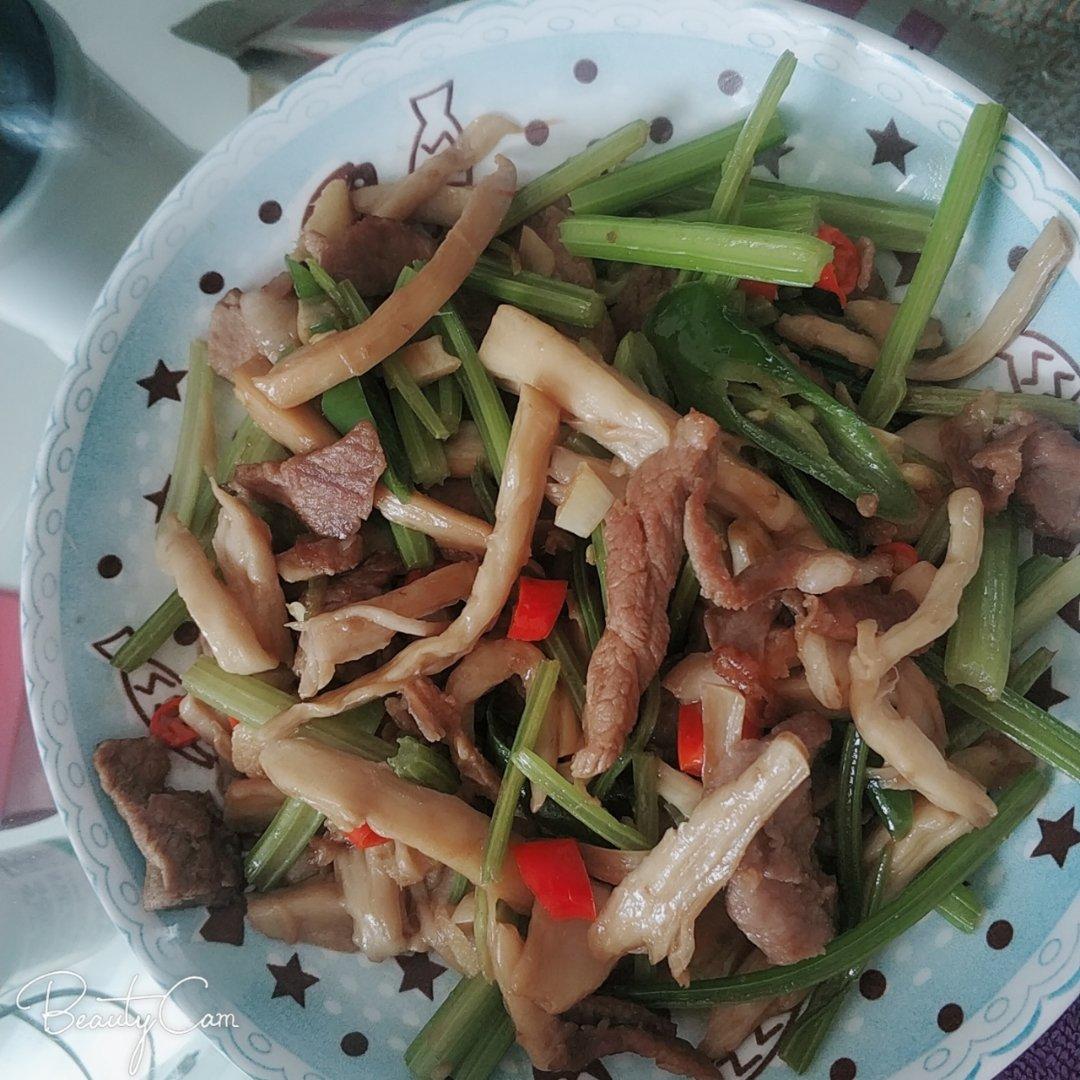 青椒素炒杏鲍菇