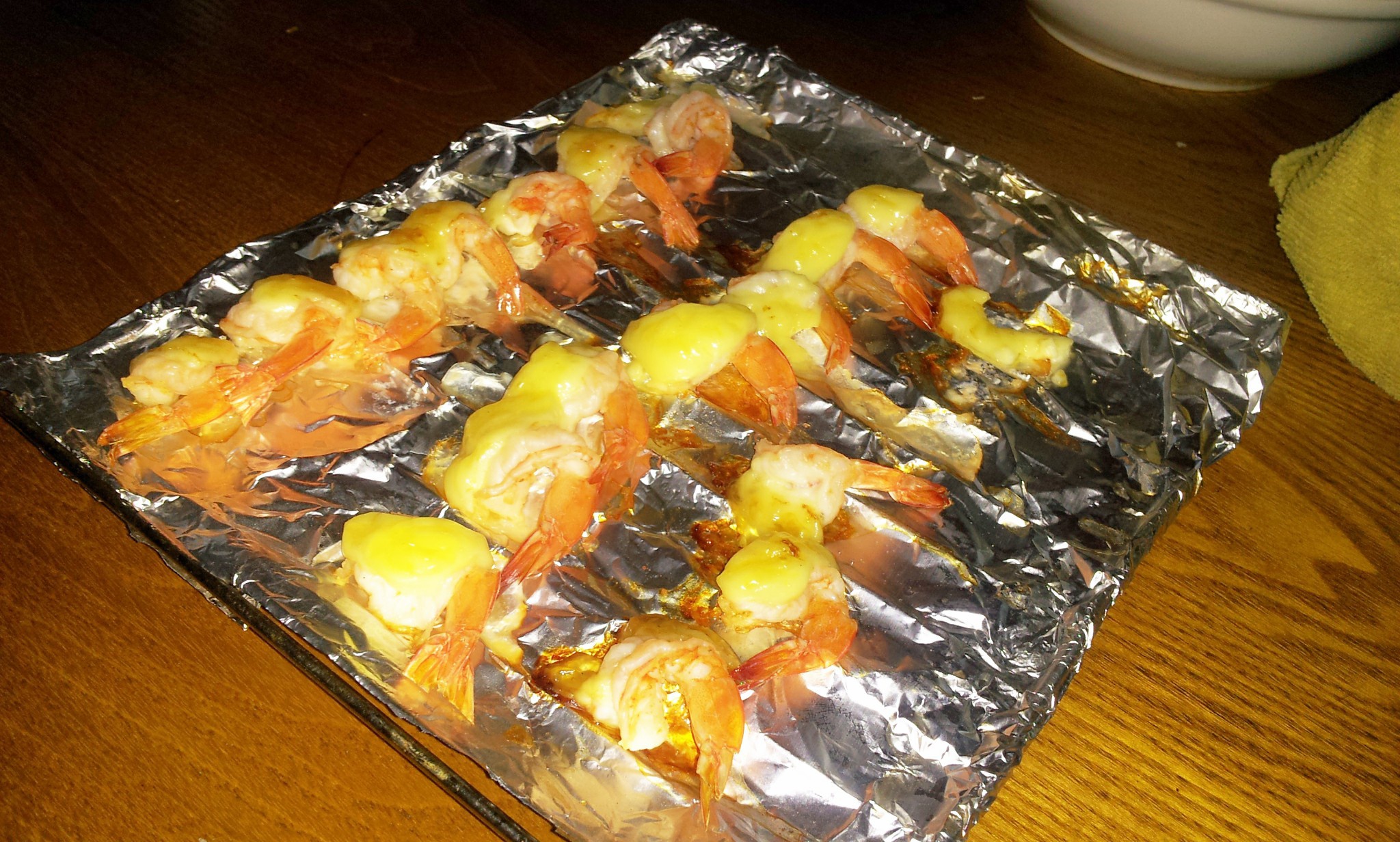 蛋黄酱焗烤大虾