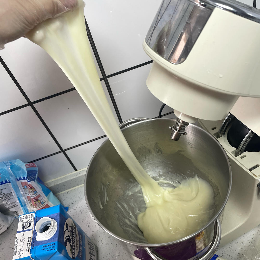 拉丝麻薯隔夜冷藏不变硬的实验成功，三夜依然拉丝