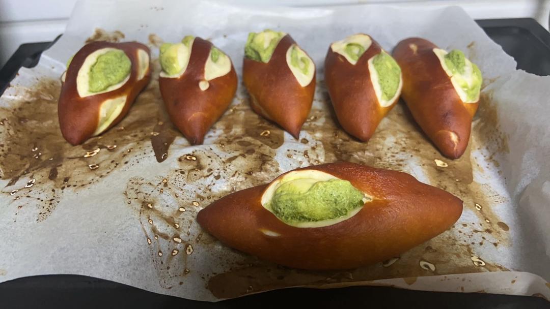 抹茶奶酥碱水包