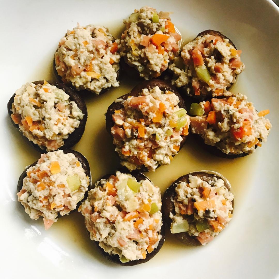 豆腐肉末酿香菇