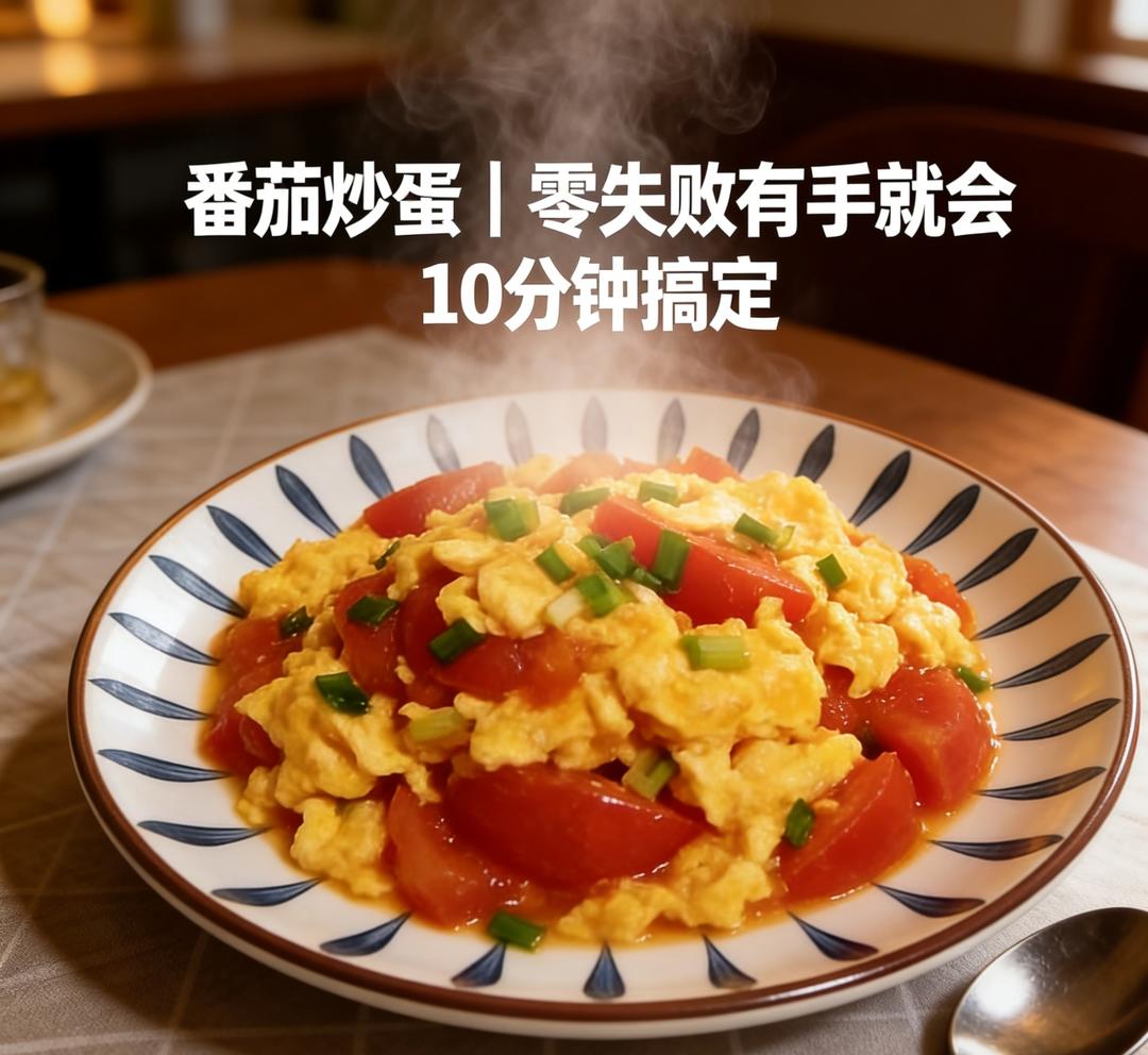 10分钟快手家常下饭菜番茄炒蛋｜零失败
