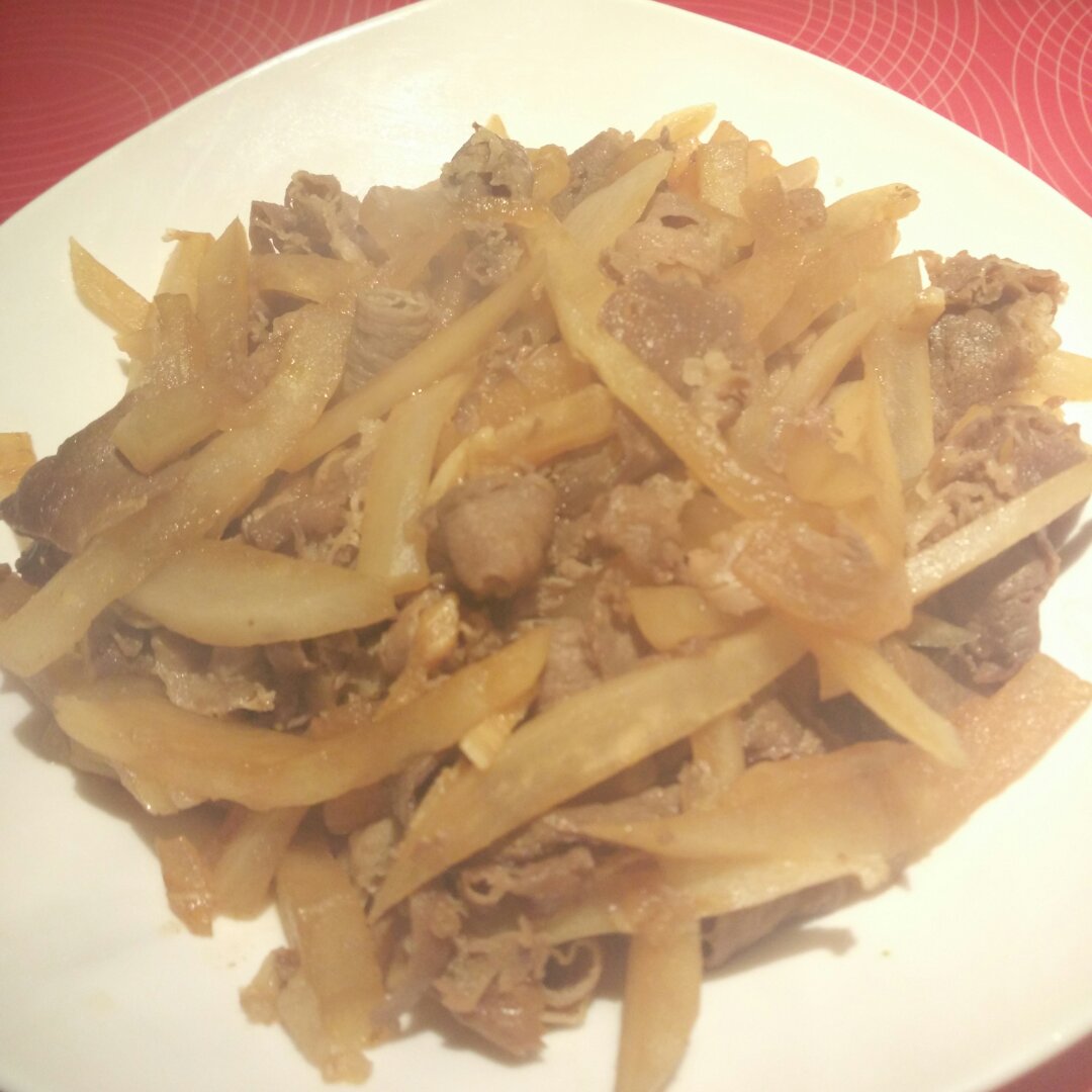 萝卜炒牛肉（超下饭感动哭系列）