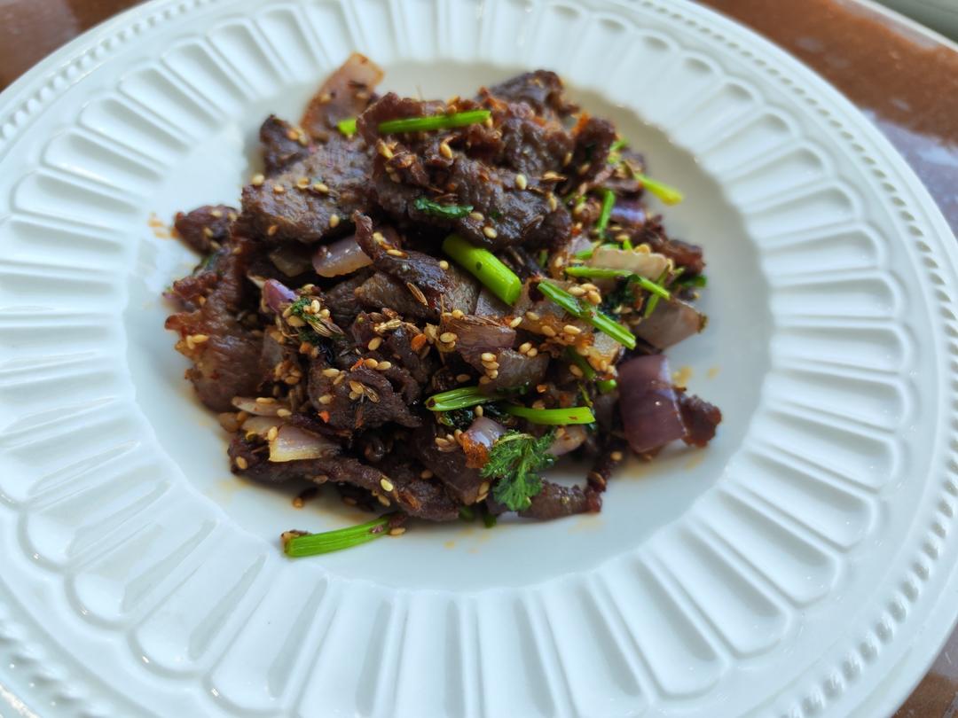孜然羊肉粒