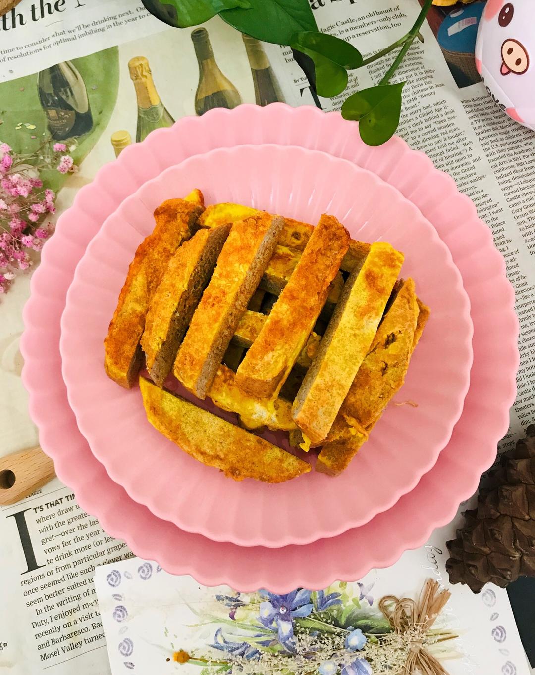 香煎黑麦馒头条的做法