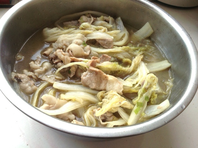 白菜粉丝羊肉汤
