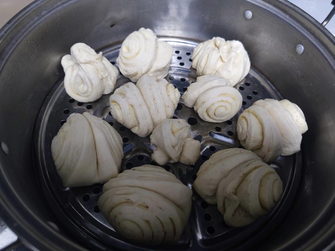 奶香小花卷 一次性发酵 松软又好吃 附细节视频详解