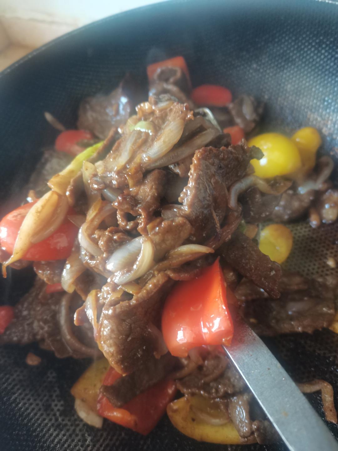 甜椒炒牛肉