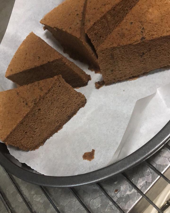 8寸可可戚风蛋糕