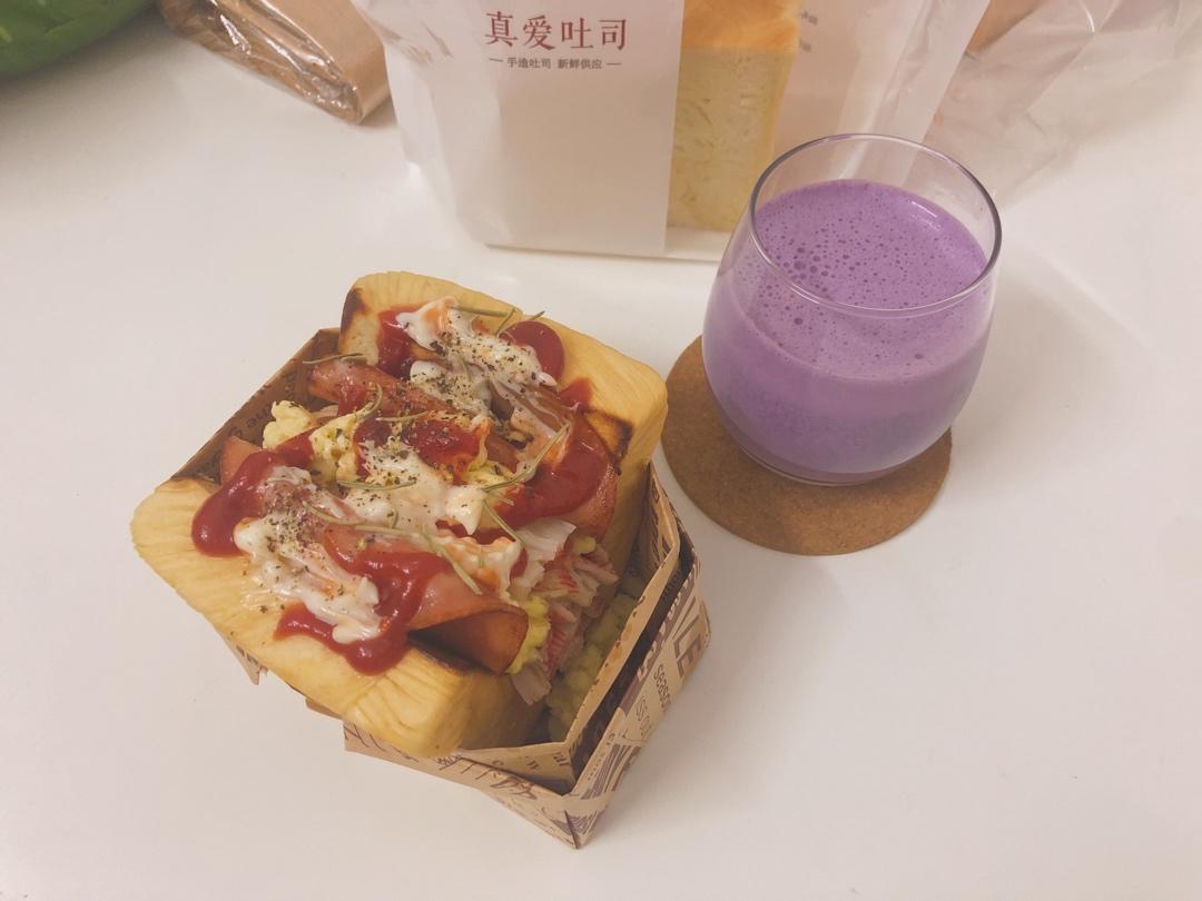 网红EGG DROP芝士厚蛋烧三明治 🥪『平底锅美食』