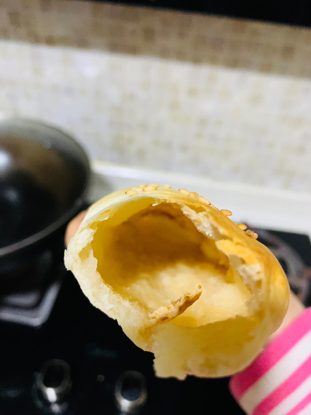 烤箱版空心糖烧饼