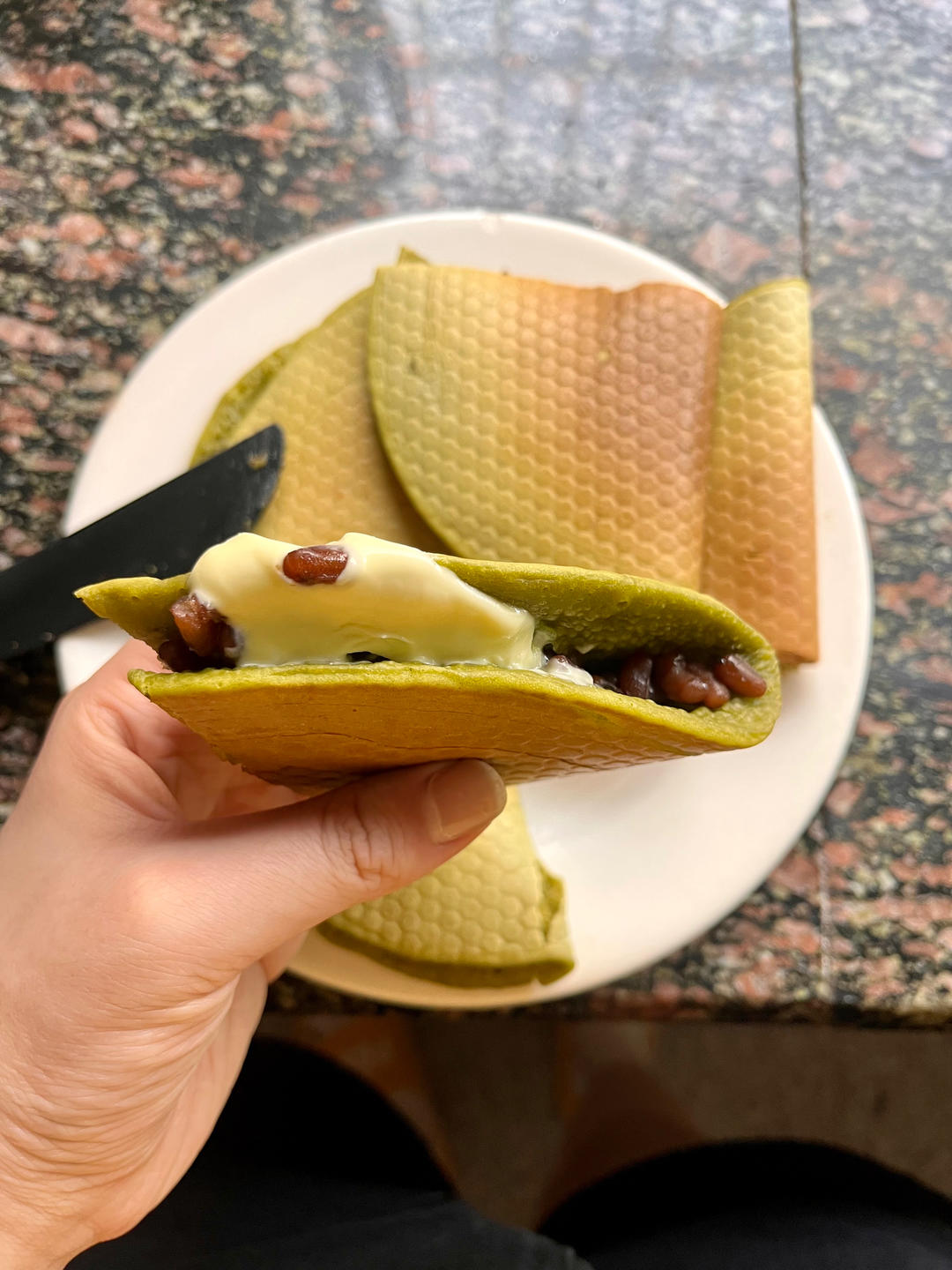 抹茶红豆松饼🥞l免烤箱简易版