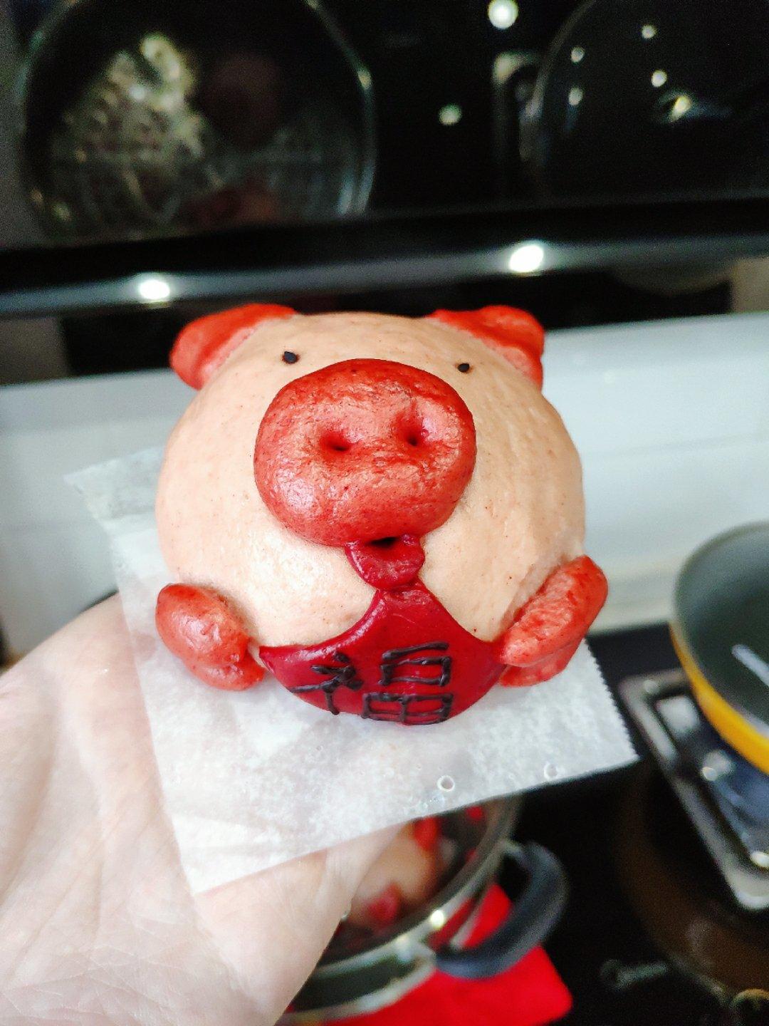 猪福卡通包