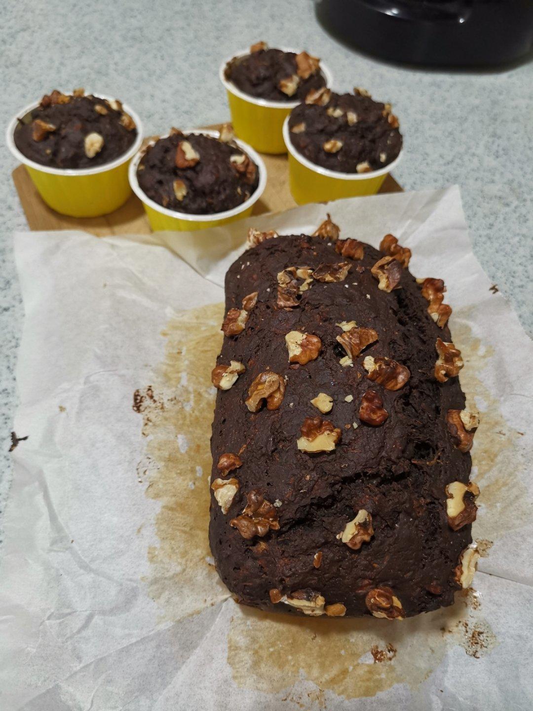 巧克力西葫芦快手面包（健康巧克力“蛋糕”）丨健康·烘焙