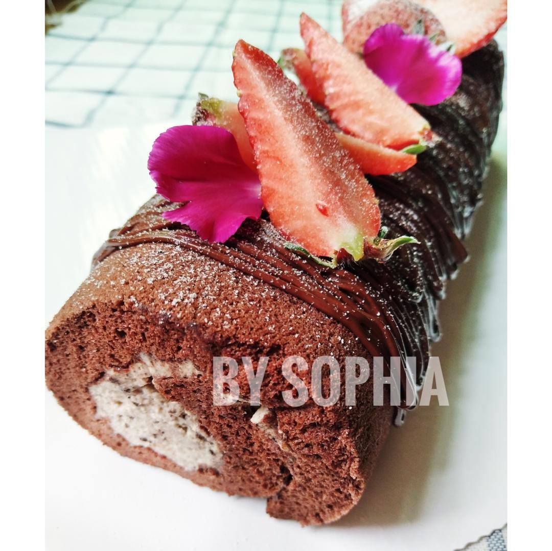 不怕消泡的巧克力蛋糕卷&可可戚风