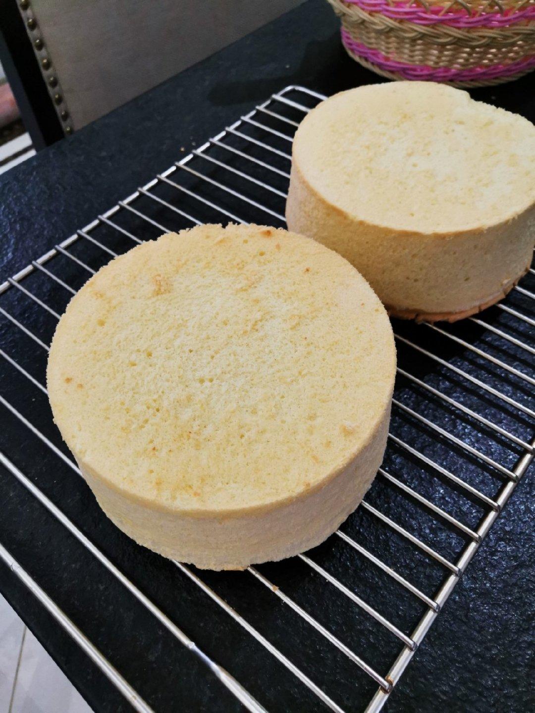 六寸戚风蛋糕胚（零失败）