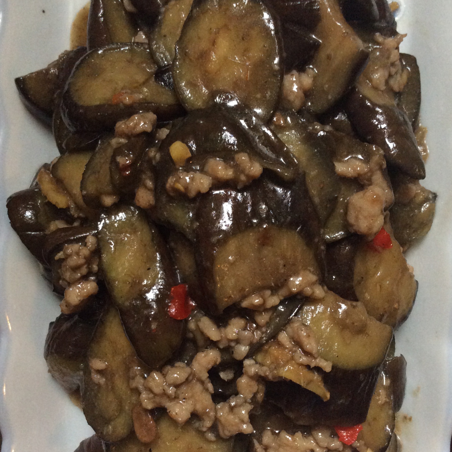 干烧肉沫茄子