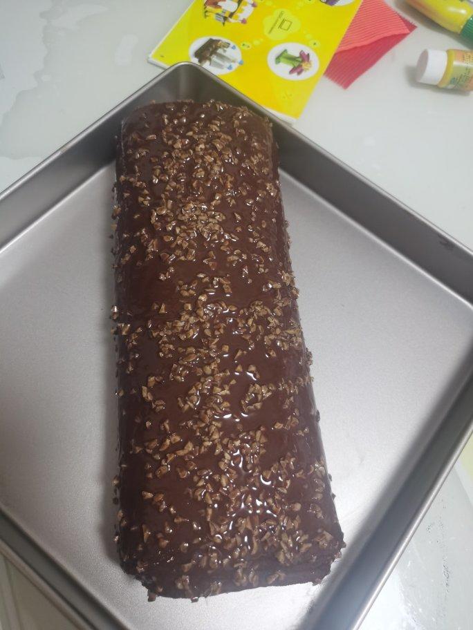 🍫梦龙蛋糕卷. 巧克力脆皮蛋糕卷 by pink-rabbit