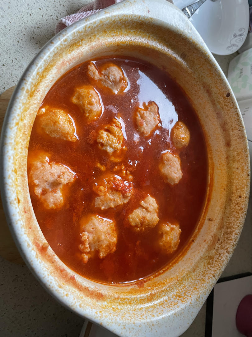 番茄虾滑粉丝煲