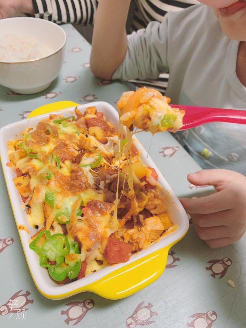 番茄鸡肉浓情焗饭【两人份】