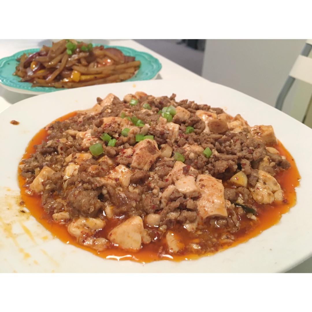 家常红烧肉末豆腐