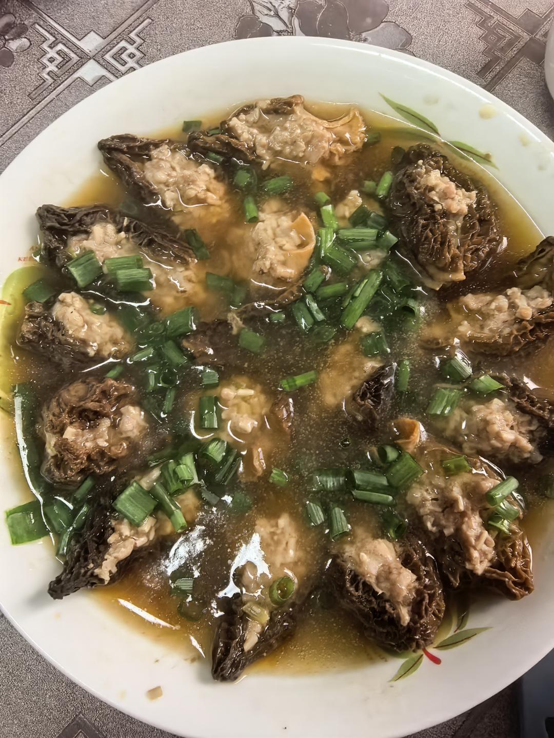 羊肚菌酿肉
