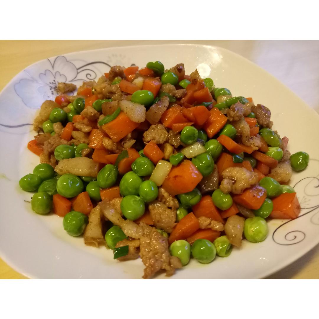 豌豆炒肉末