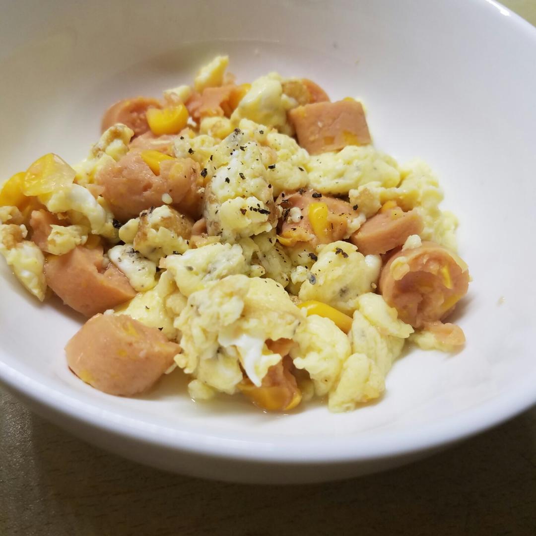 lw丶wang做的香肠炒鸡蛋