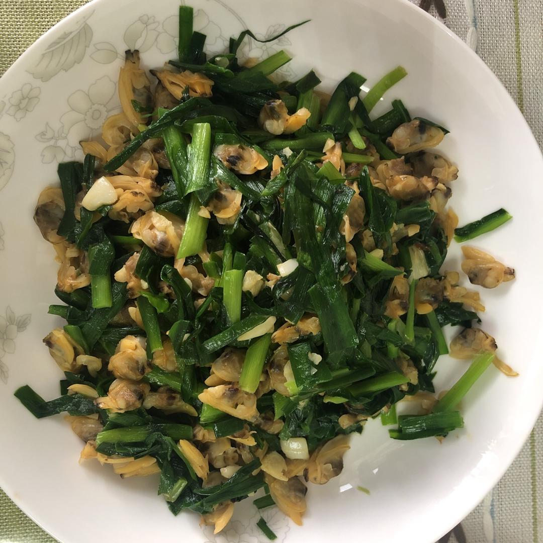 韭菜炒蛤蜊肉