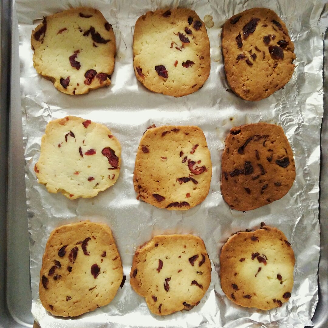 蔓越莓饼干——微波炉版