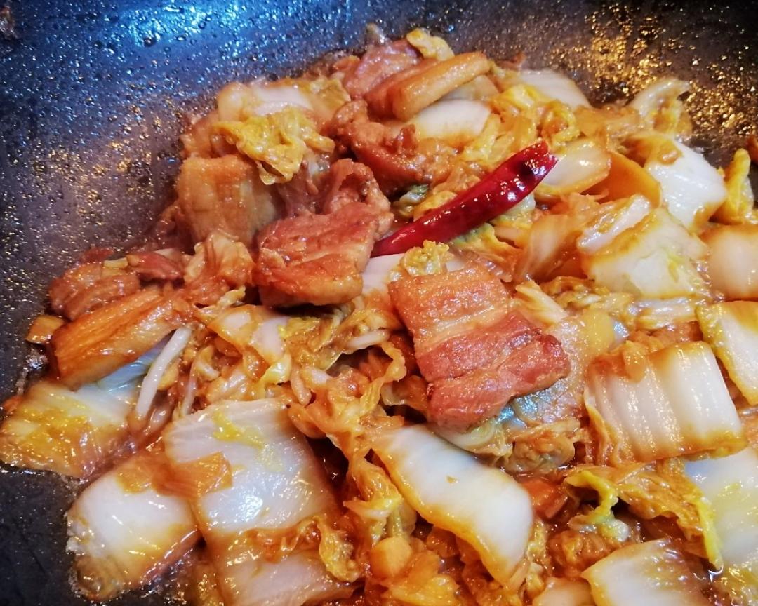 很香的白菜燉五花肉的做法 步驟8