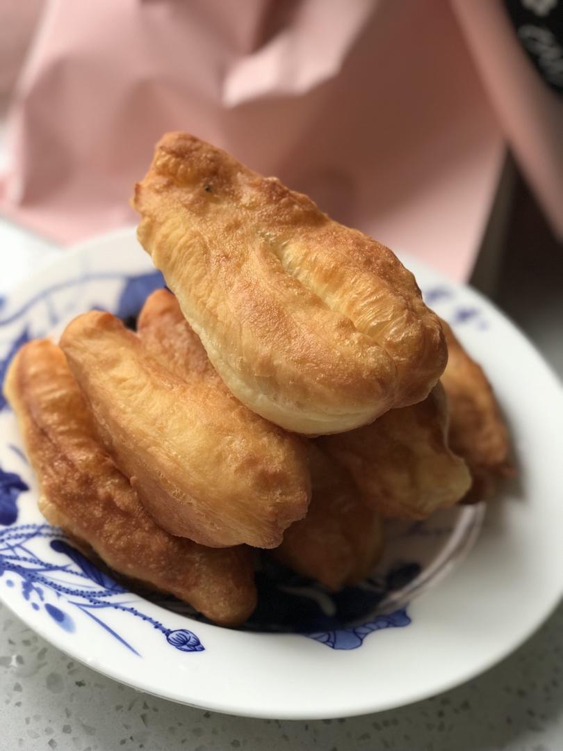 自制无泡打粉油条